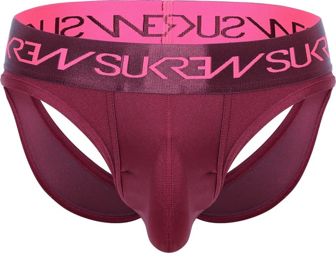 SUKREW V-Thong Claret - MAAT L - Heren Ondergoed - String voor Man - Mannen Thong