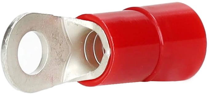 Cimco geïsoleerde ringkabelschoen vertind 10mm² M10 - rood per 50 stuks (180076)