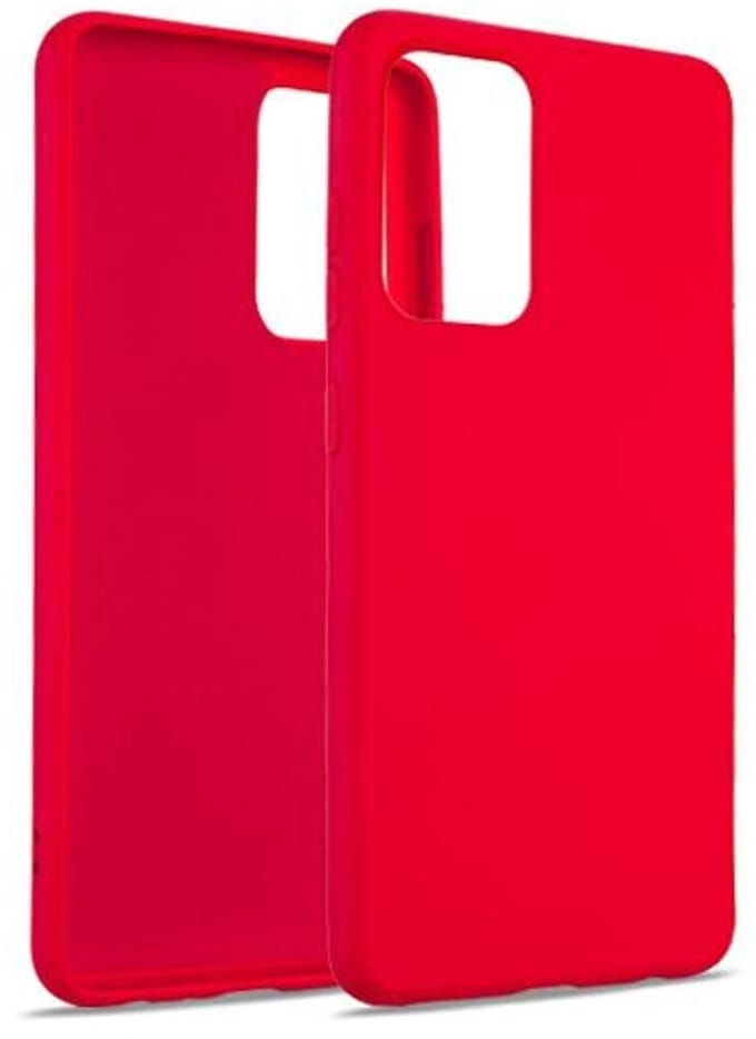 Beline Samsung A13 Serie - Silicone Hoesje - Rood - Elegant - Beschermend