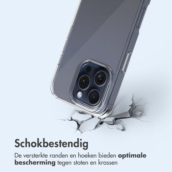 imoshion Hoesje - Geschikt voor Apple iPhone 16 Pro Max - Protective Backcover - Transparant