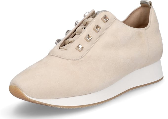 Peter Kaiser 73768 Sneakers - Suède - Dames - Beige - Maat 40