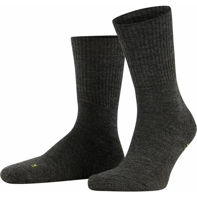 FALKE Walkie Light eenkleurig wol functioneel materiaal sokken unisex grijs - maat 39-41