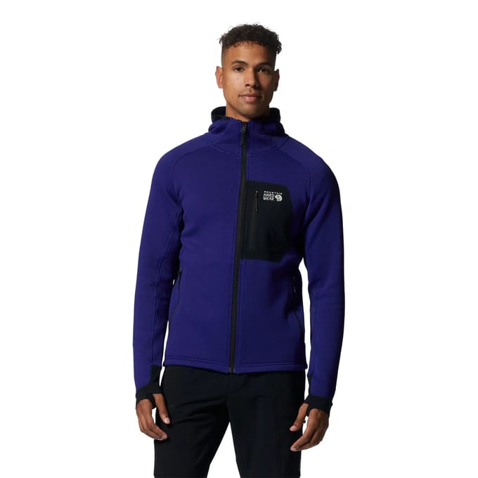 Fleece met capuchon en volledige rits Mountain Hardwear Polartec® Power Grid