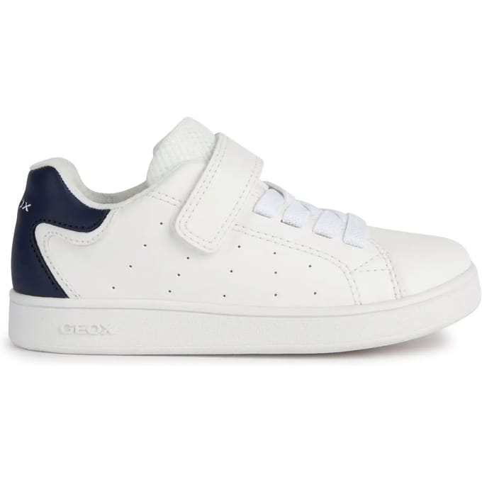 GEOX ECLYPER TIENERS Sneakers - WIT/NAVY BLAUW - Maat 35