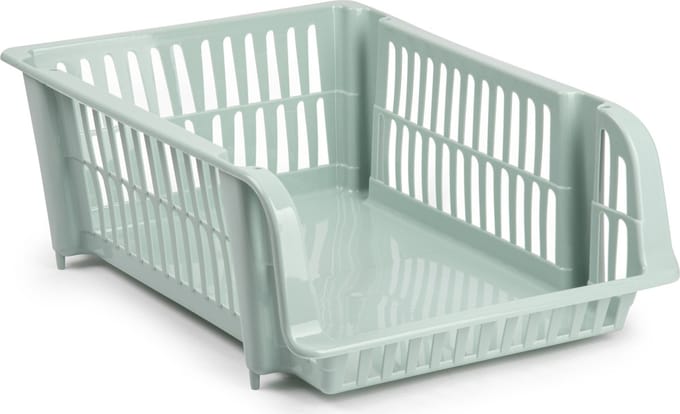 Plasticforte Stapelbare opbergmand - Mintgroen - 20L - kunststof - 43 x 32 x 16 cm