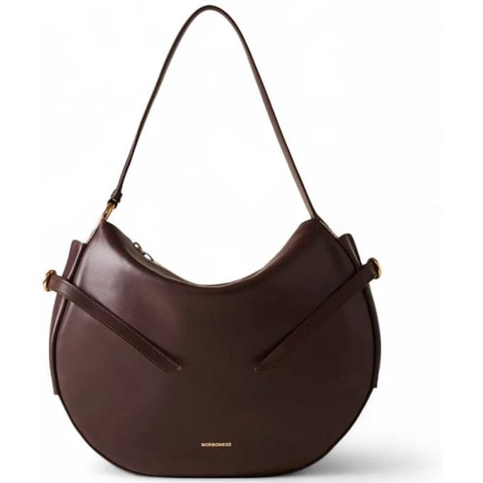 Borbonese Hobo Castano/Mushroom Vrouw handtas - 91010103-AU5-069