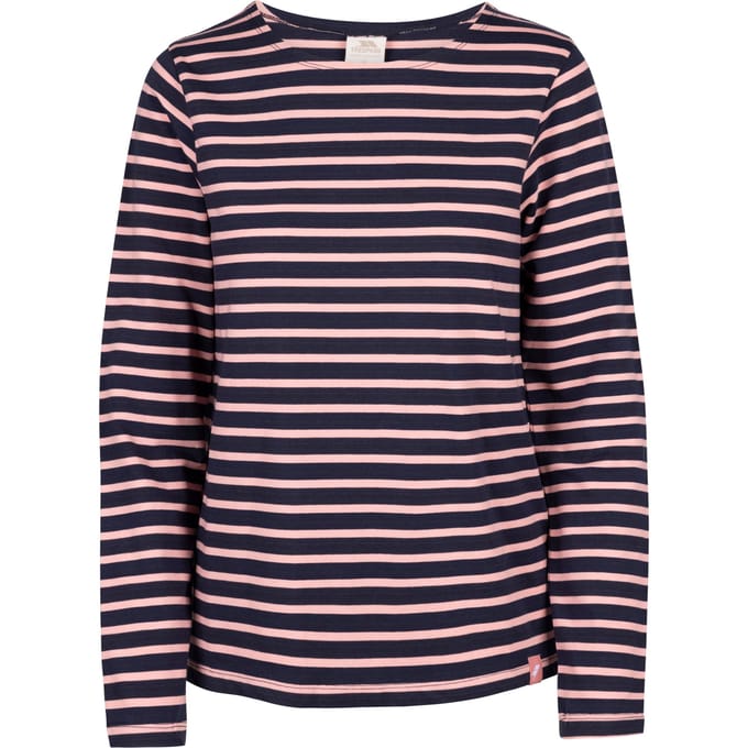 Trespass Dames/Dames Karen Yarn Dyed Stripe Overhemd (Roze Schelp)