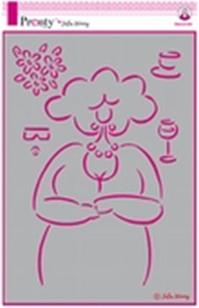 Pronty Stencil Lovely Lady 470.765.001 A4 Julia Woning