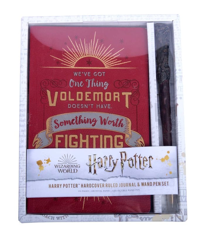 Harry Potter - Harry Potter Hardcover Ruled Journal and Wand Pen Set