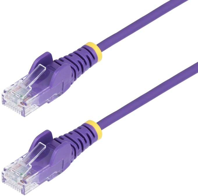 StarTech.com 5m Purple Slim CAT6 Ethernet Cable Snagless 28AWG LSZH - patch cable - 5 m - purple - Paars - 5m