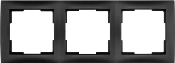 EMhub afdekraam 3-voudig - Lumo55 mat zwart (4090093)