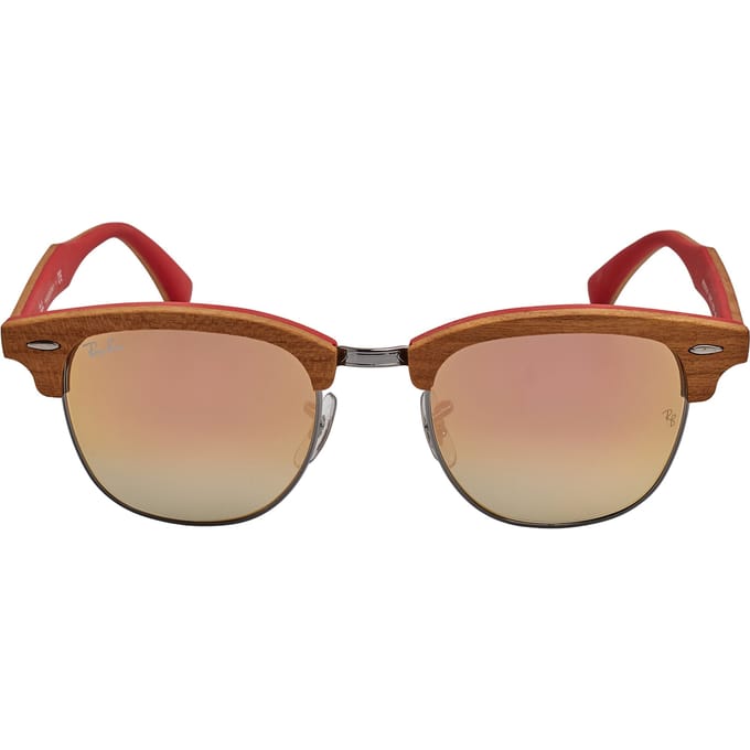 Heren Zonnebril Clubmaster Hout RB3016