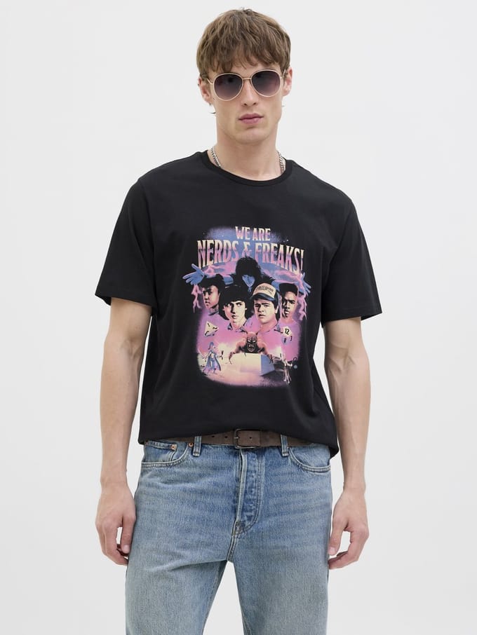 Jack & Jones T-shirts Stranger Things Bedrukt T-shirts