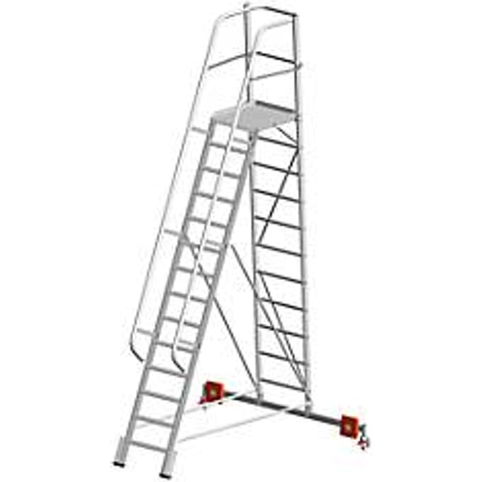 Platformladder, Vario Alu, 14 treden