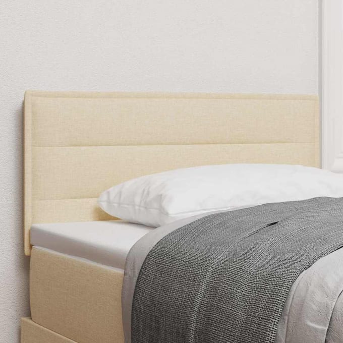 vidaXL Hoofdbord Crème 100 cm Stof