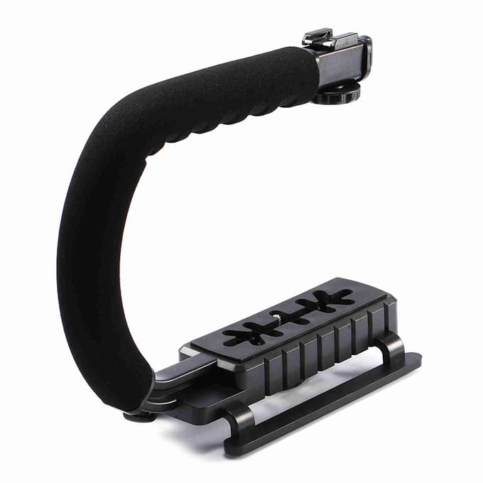 Zwarte Super Grip Video DV Spiegelreflexcamera Stabiliserende Handgreep voor DSLR DV Camcorder zwart