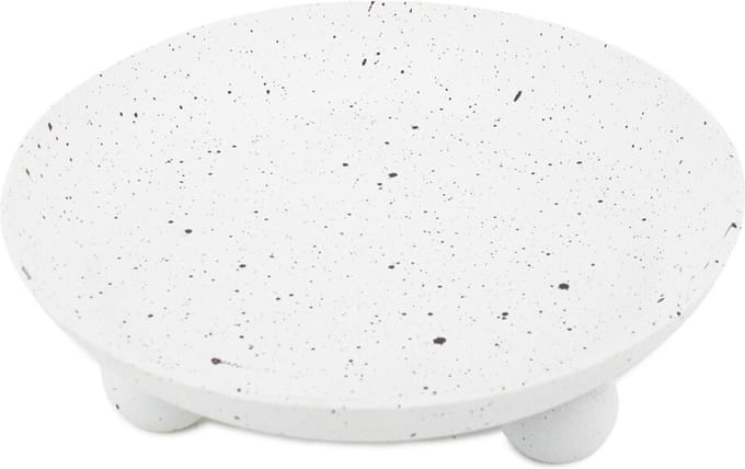 HomeBound by KY | Metalen plateau white dots | plateau | decoratieve schaal | dienblad