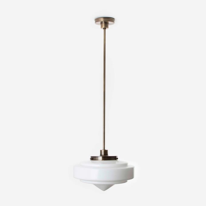 Hanglamp Pointy Stairs 20's Brons - Art Deco Trade