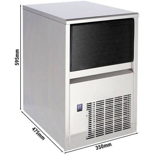 GGM Gastro Eiswürfelbereiter - Würfel - 23 kg/24 h Zilver / Zwart