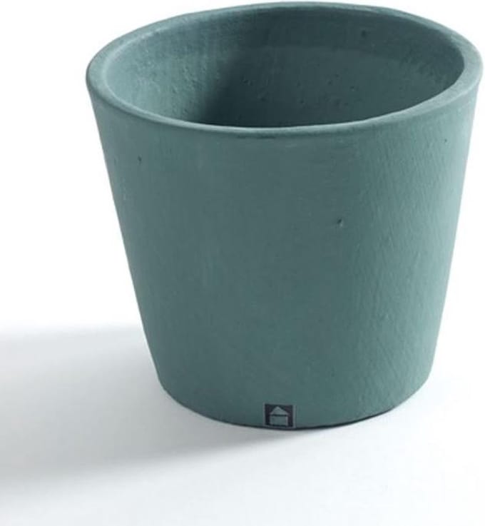 Serax - Bloempot - aardewerk - groen - D13 x H11 cm - Opening 11 cm
