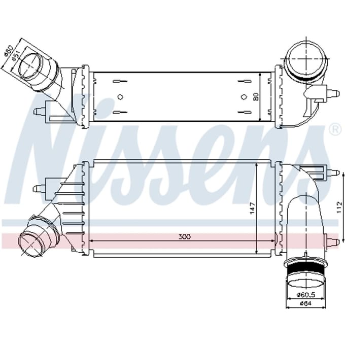 Intercooler NISSENS 96467