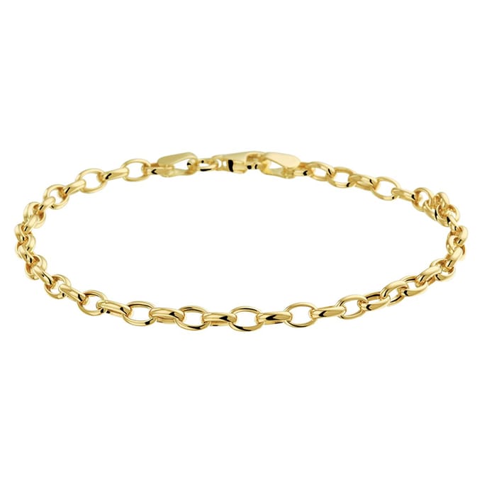 Geelgouden Armband anker 3 4018739