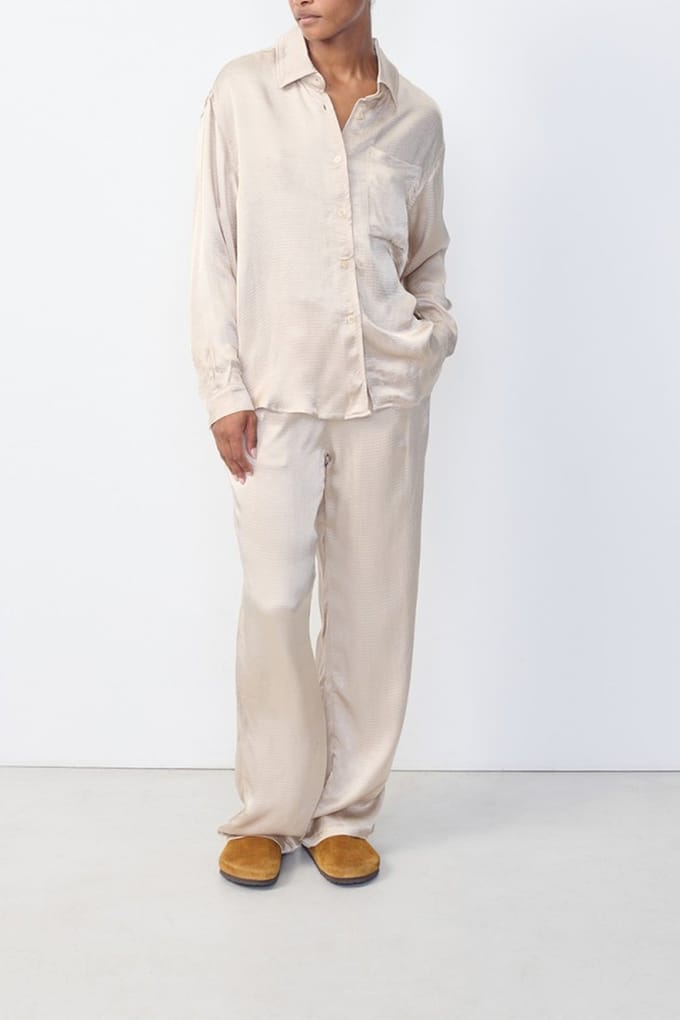 American Vintage Shaning Shirt Ecru Maat: L | Blouses Outlet | Dames | Ecru