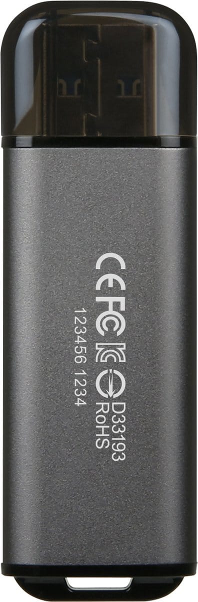 Transcend JetFlash 920 USB-stick 128 GB – Space grijs – USB-A 3.2 Gen 1