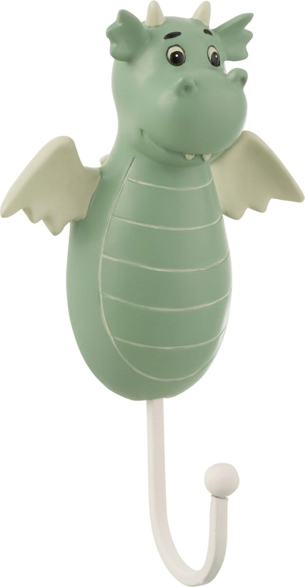 J-Line Kapstok Draak Poly Groen