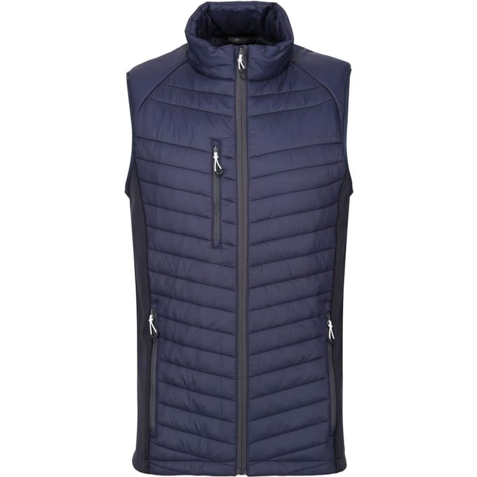 Regatta Heren Navigate Hybride Body Warmer (Marine/Seal Grijs)