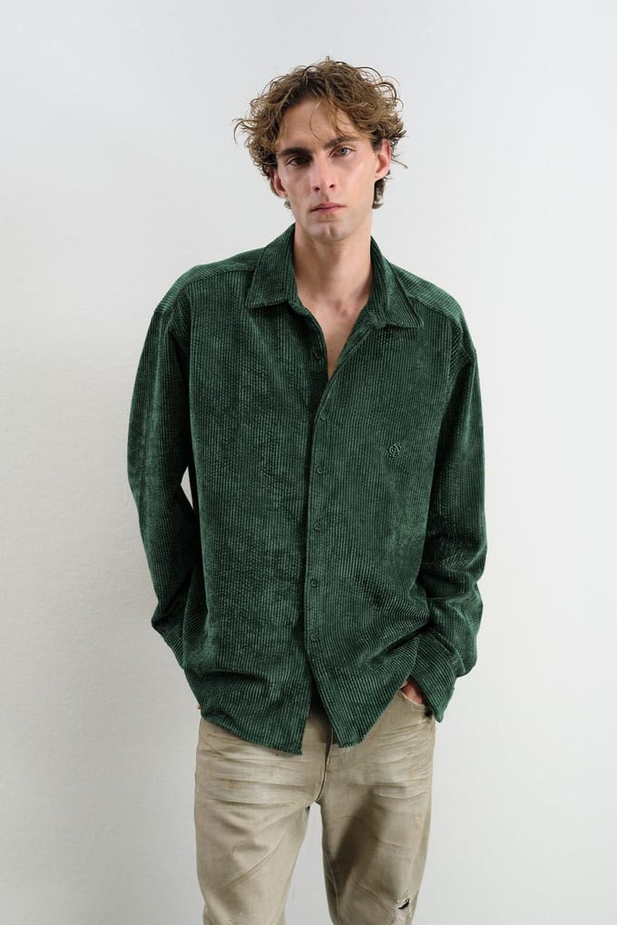 Oversized Velours Shirt