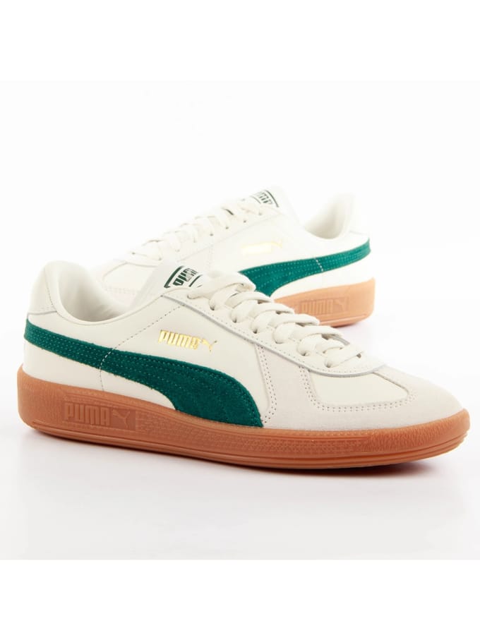 Puma herensneakers in legerstijl