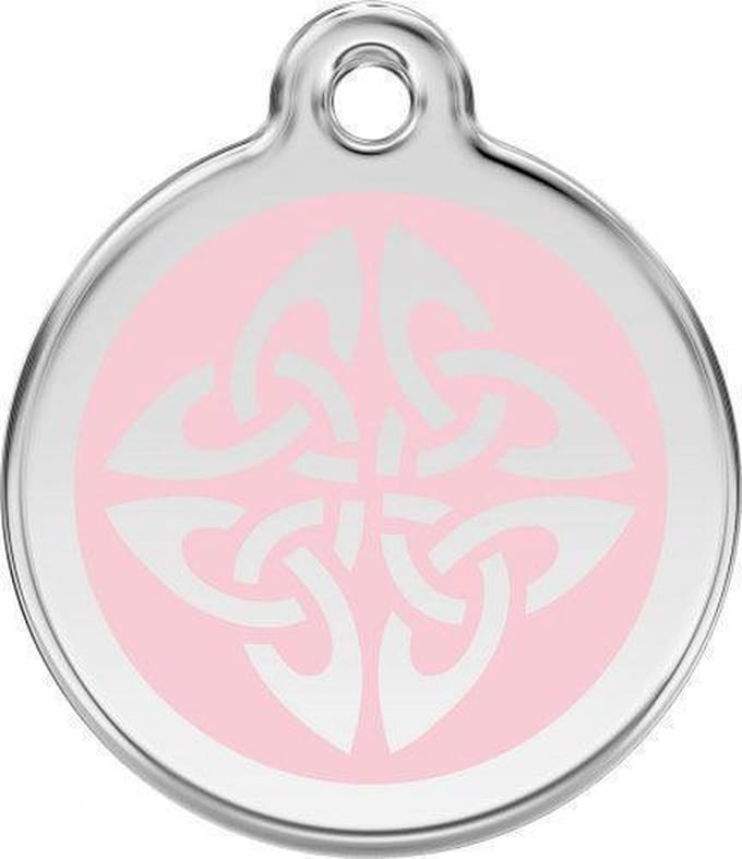Red Dingo Hondenpenning 20 mm tribal roze
