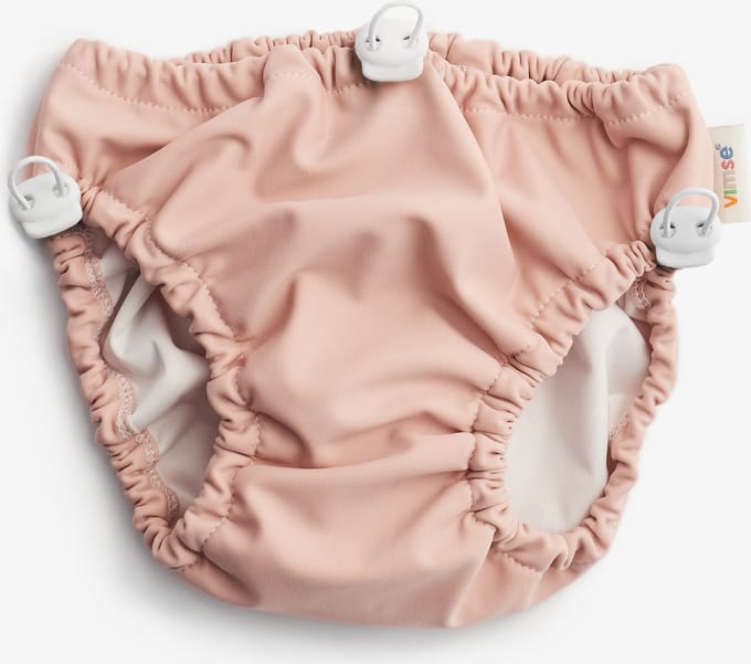ImseVimse - Vimse - wasbare zwemluier - aanpasbaar - poeder roze - OEKO-TEX® gecertificeerd- L/XL - 9 tot 14 kg