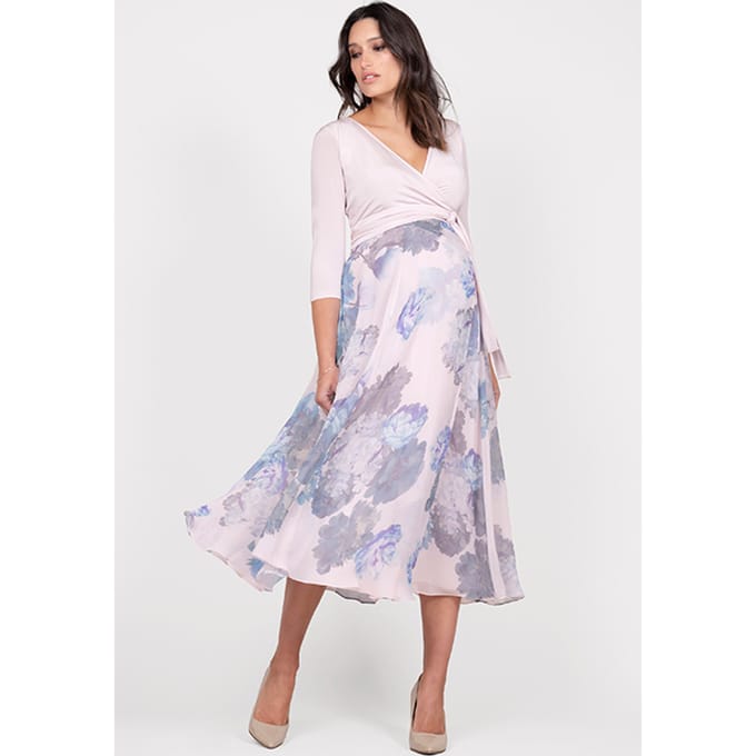 Seraphine Maternity Wrap Dress Blush Größe: 8 | Kleider Outlet | Damen