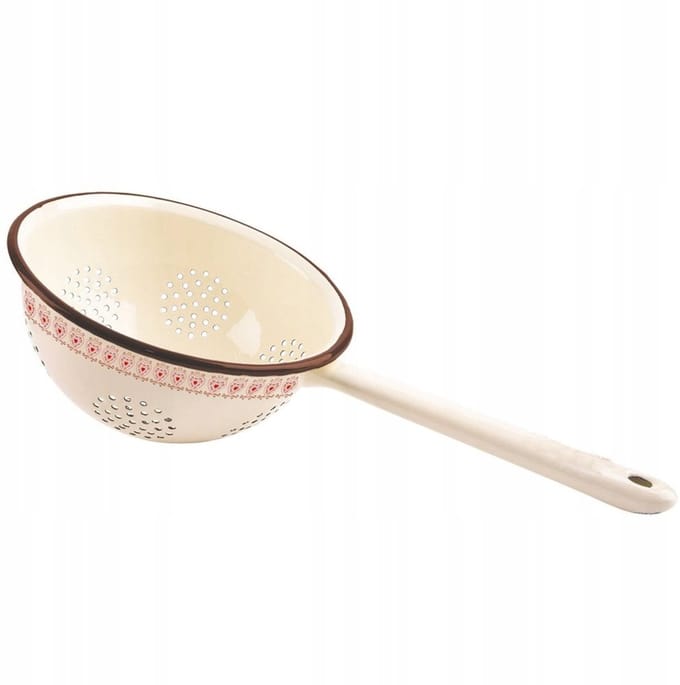 Passoire de cuisine émaillée beige TONCA 20 cm