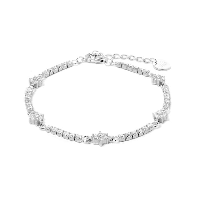 Bracelet - LUXENTER - Dader - Argent 925 - Zirconium - Plaqué finition en rhodium white