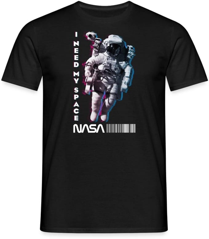 NASA Astronaut Met Grappig Citaat I Need My Space T-Shirt Heren