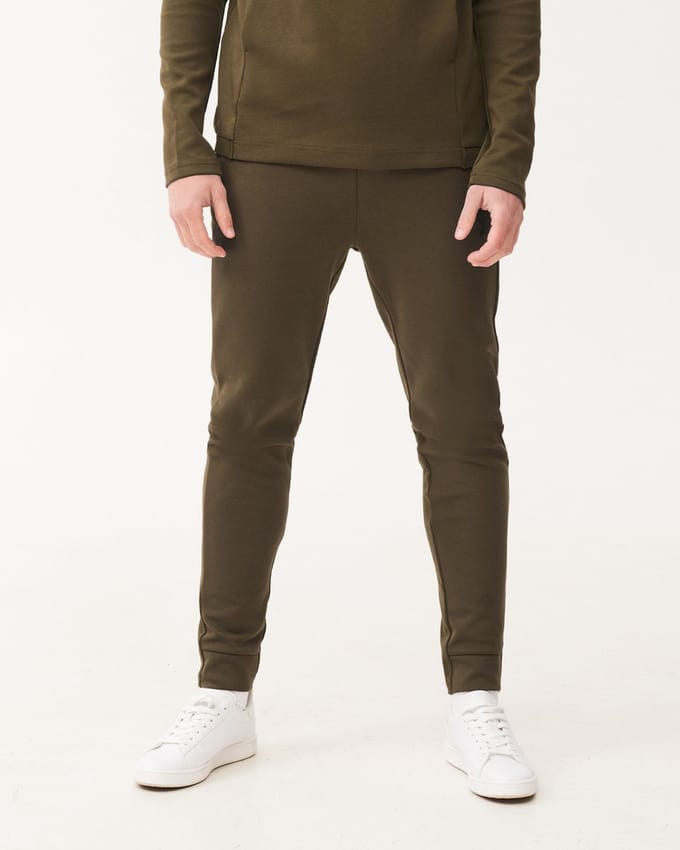 Robey Off Pitch Cotton Trainingsbroek Kinderen - Olijf | Maat: 152