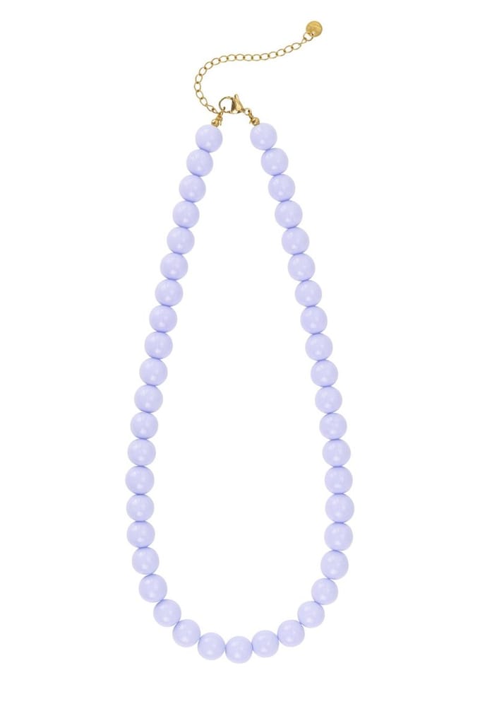 Beady Babe Ketting | RVS & Acrylic | Lila | Beste cadeau voor haar | Yehwang