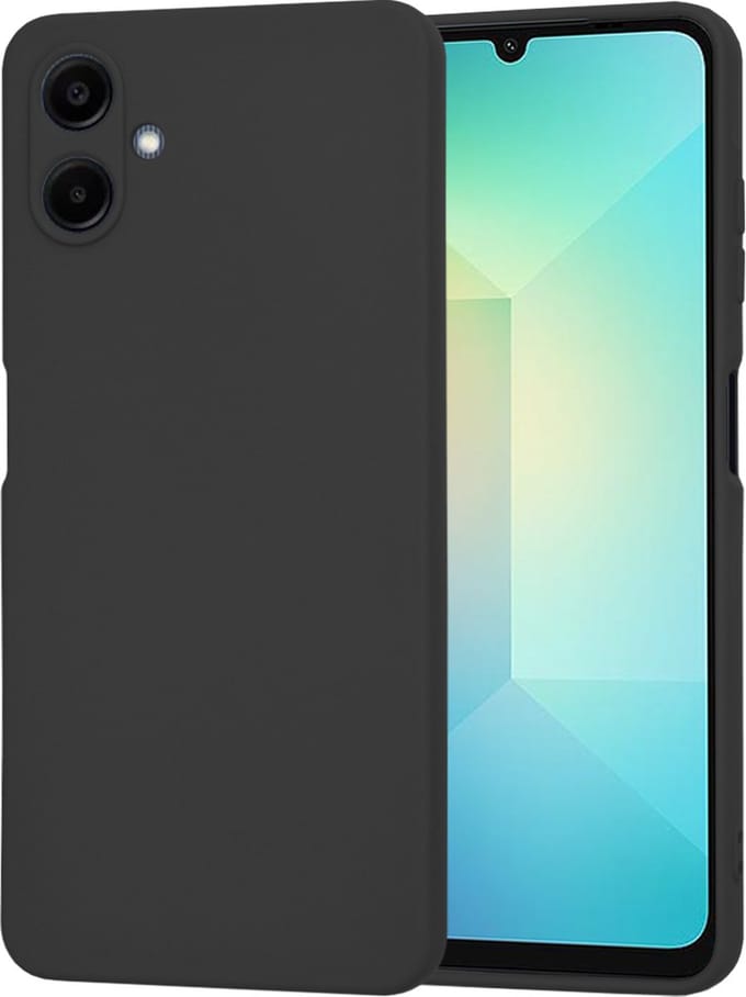 Hoesje geschikt voor Samsung Galaxy A06 4G/5G - Techsuit Soft Flex Silicone Back Cover - Black