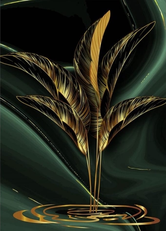 Diamond Painting - Natura - 60x80cm - Gouden Blad