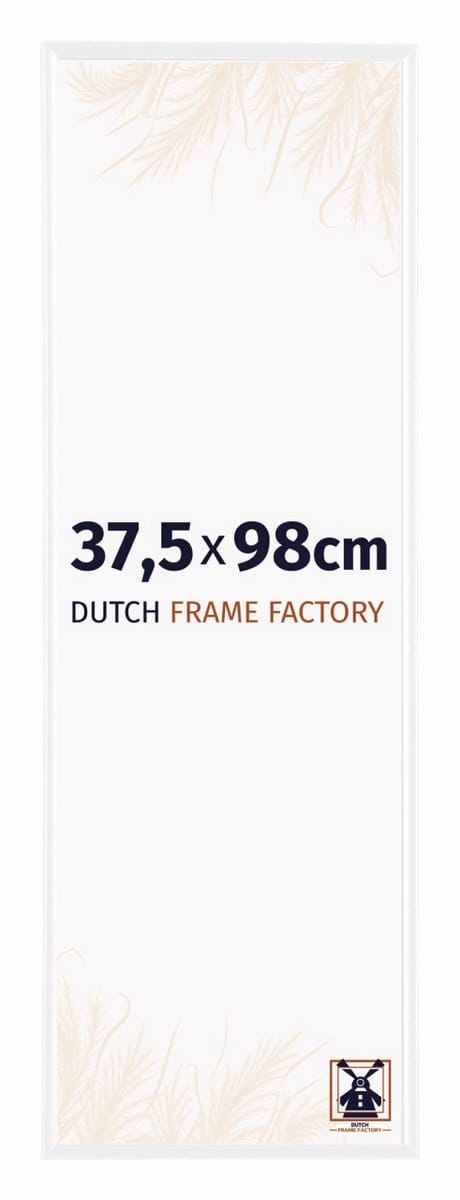 Fotolijst 37,5x98 cm - Kunststof - Wit Hoogglans - Easy