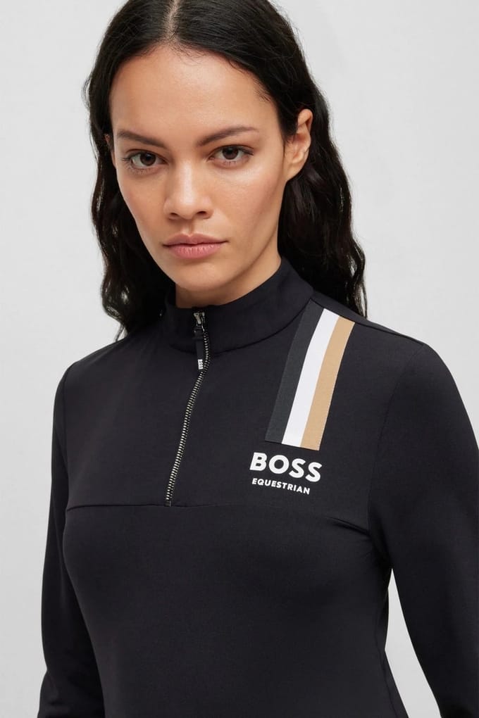 Boss Equestrian Lia Signature Training Shirt Dames Core XXS Zwart