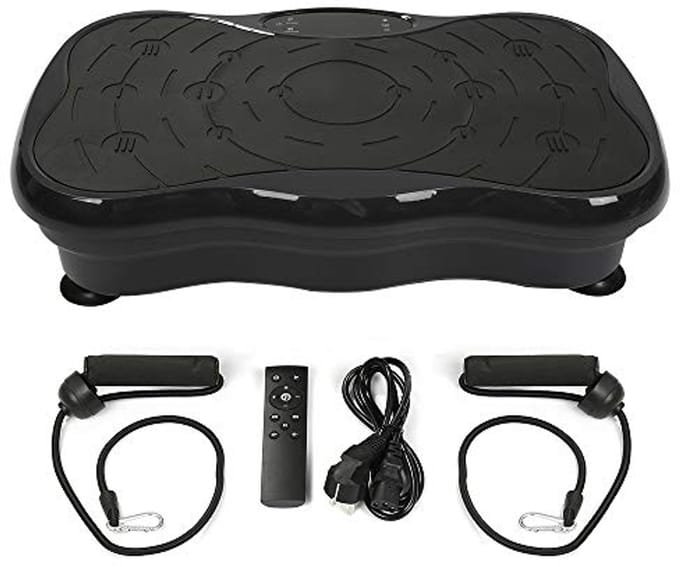 Vibratieplatform met LCD-scherm en afstandsbediening - 200W, 53x32,5 cm - Effectief thuis trainen en vet verminderen