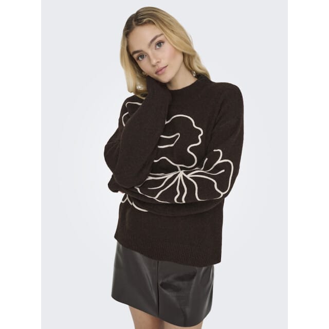 Jacqueline de Yong Jdyjella ls flower pullover knt noos dessin