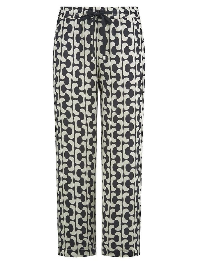 Wide Fit-7/8-broek Van Peter Hahn zwart