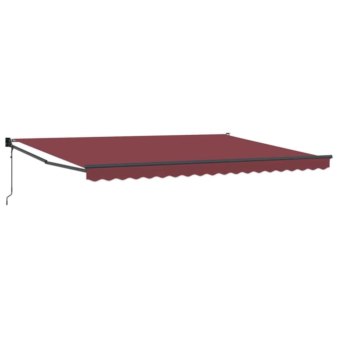 vidaXL - Uitschuifbare - luifel - Geel - met - Witte - Frame - 4,5 - × - 3 - m