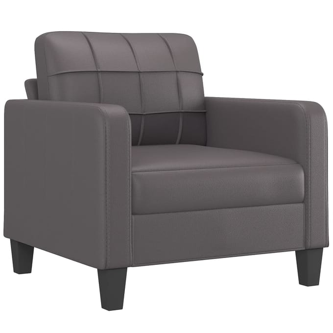vidaXL - 4-delige - Loungeset - met - kussens - kunstleer - bruin