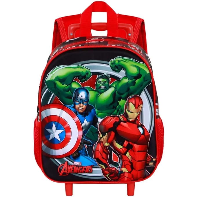 Karactermania - Marvel The Avengers - Reiskoffer - Zachte 3D trolley Handbagage Koffer - Reiskoffer - Rood